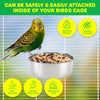 Pet Basic 6PCE Bird Feeders 18cm Stainless Steel Rust/Spill Resistant 1400ml