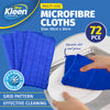 Xtra Kleen 72PCE Microfibre Cloths Lint Free Absorbent Multipurpose 30 x 30cm