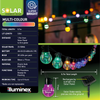 illuminex 6PCE Solar Festoon LED Lights Multicolour Weatherprooof 2 Mode 5.7m