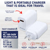 SAS Electrical 12PCE 18W USB-A Wall Charger Apple Samsung Google Fast Charge