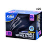 Xtra Kleen 1000PCE Disposable Nitrile Gloves Black Latex Powder Free Size XL