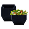 Home Master 24PCE Melamine Bowls Square Black Unbreakable BPA Free 7cm x 15cm