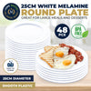 Home Master 48PCE Melamine Plates Lightweight Chip & Scratch Resistant 25cm