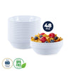 Home Master 48PCE Melamine Cereal Bowls Stackable Lightweight Durable 20cm