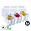 Home Master 24PCE Melamine Serving Trays 3 Sections Dips Antipasto 33.5cm