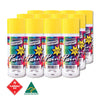 Australian Export 12PK 250gm Aerosol Spray Paint Cans [Colour: Primrose Yellow]