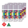 Australian Export 12PK 250gm Aerosol Spray Paint Cans [Colour: Mid Grey]