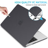 15 inch Air 2023 MacBook Air Matte Case  A2941 M2 Chip Hard Shell Case Keyboard Cover Black