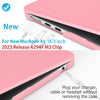 15 inch Air 2023 MacBook Air Matte Case  A2941 M2 Chip Hard Shell Case Keyboard Cover Pink