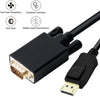 1.8M Display Port DP Male To VGA/M Cable Converter Connector Adaptor