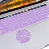 Keyboard Cover Skin For MacBook Pro 13 Pro 16 A2338 A2289 A2251 A2141 M1 M2 2020 to 2023 purple