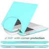 Turquoise MacBook Pro 13 Inch Case 2016-2023 M1 M2 A2338 A2289 A2251 A2159 Hard Shell Case Keyboard Cover