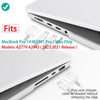 Suitable for MacBook Pro 14 Max Inch Case 2023 2022 2021 M2 A2779 M1 A2442 Hardshell Case Keyboard Cover White