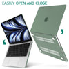 Suitable for  MacBook Pro 14 Max Inch Case 2023 2022 2021 M2 A2779 M1 A2442 Hardshell Case Keyboard Cover Midnight Green