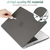 Suitable for  MacBook Pro 16 inch Case 2023 2022 2021 M2 A2780 A2485 M1 Pro/Max Hard Shell Case Keyboard Cover Grey