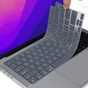 Keyboard Cover Skin For MacBook Air Pro 13 13.6 14 15.3 16 A2442 A2779 A2485 A2780 A2681 A2941 M1 M2 2021 to 2023 Grey