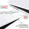 Suitable for  2023 2022 MacBook Air 13 inch case M2 Model A2681 Hard Shell Case Keyboard Cover White