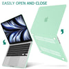 Suitable for  2023 2022 MacBook Air 13 inch case M2 Model A2681 Hard Shell Case Keyboard Cover Green