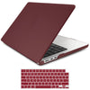 Suitable for  2023 2022 MacBook Air 13 inch case M2 Model A2681 Hard Shell Case Keyboard Cover Wine Red