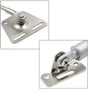 2 Pcs 100N Cabinet Door Hydraulic Hinge Metal Head Lift Support Soft Close & Buffer Telescopic