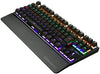 Mechanical Gaming Keyboard Green Switches 87 Keys LED Backlight PC and Laptop