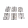 Pack of 6 Hinge 3.5 Inch Stainless Steel Door Hinges Cabinet Door Hinges Furniture