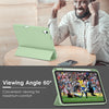 iPad 10th Case 10.9 Inch 2022 with Pencil Holder, Smart iPad Case with Soft TPU Auto Wake Sleep Green