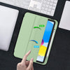 iPad 10th Case 10.9 Inch 2022 with Pencil Holder, Smart iPad Case with Soft TPU Auto Wake Sleep Green