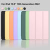 iPad 10th Case 10.9 Inch 2022 with Pencil Holder, Smart iPad Case with Soft TPU Auto Wake Sleep Pink