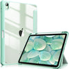 iPad 10th Case 10.9 Inch 2022 with Pencil Holder, Smart iPad Clear Case with Soft TPU Auto Wake Sleep Green