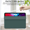 iPad Pro 11 Inch 2020 Soft Tpu Smart Premium Case Auto Sleep Wake Stand Cover Pencil holder Dark Green