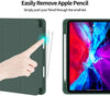 iPad Pro 11 Inch 2020 Soft Tpu Smart Premium Case Auto Sleep Wake Stand Cover Pencil holder Dark Green