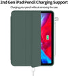 iPad Pro 11 Inch 2020 Soft Tpu Smart Premium Case Auto Sleep Wake Stand Cover Pencil holder Dark Green