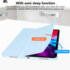 iPad Pro 11 Inch 2020 Soft Tpu Smart Premium Case Auto Sleep Wake Stand Cover Pencil holder ice blue