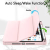 iPad Pro 11 Inch 2020-2022 Soft Tpu Smart Premium Case Auto Sleep Wake Stand Clear Cover Pencil holder Pink