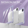 iPad Pro 11 Inch 2020-2022 Soft Tpu Smart Premium Case Auto Sleep Wake Stand Clear Cover Pencil holder Purple