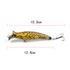 6x Popper Poppers 12.4cm Fishing Lure Lures Surface Tackle Fresh Saltwater