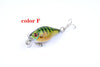 6x 4.3cm Popper Crank Bait Fishing Lure Lures Surface Tackle Saltwater