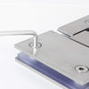 Shower Glass Door Gate Hinge 304 Stainless Steel 180 Degrees Polished Chrome Finish