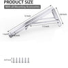 2PCS 12inch Steel Wall Mounted Folding Triangle Angle Shelf Support Bracket Rack