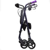 Ultra Light Mobility Rollator Wheelie Walker Eggplant