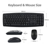 Mouse Keyboard Desktop Computer PC Laptop Wired Combination Interface Black