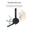 3.5mm Multi Device Stereo Headset Adjustable Headband Noiseless Volume Control