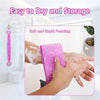 A+Living Silicone Exfoliating Back Scrub Strap for Body Shower Green 60cm