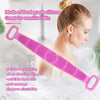 A+Living Silicone Exfoliating Back Scrub Strap for Body Shower Green 60cm