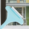 Cleanix Multifunctional Glass Cleaner Screen Brush Double Sided Window Cleaning Blue