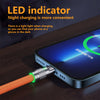 Mobax 120W Zinc-Alloy Super Fast Charging Belt Lights Three-In-One Data Line Yellow