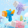 Bubblerainbow 42 Hole Angel Wing Automatic Bubble Blowing Bubble Gun Launcher Toy Purple