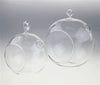 24 Bulk Buy of Hanging Clear Glass Ball Tealight Candle Holder  - 10cm Diameter / High - Wedding Globe Decoration Terrarium Succulent Plant Mini Garden Holder Decor Craft Gift