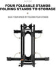 Bike Stand Foldable Portable- Rockbros Aluminum Alloy Light Weight 1.6gk Garage House Shed Bike Wheel Holder Portable